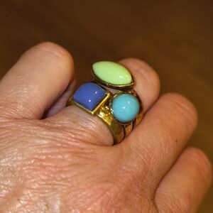 Hammered Gold Stackable Rings